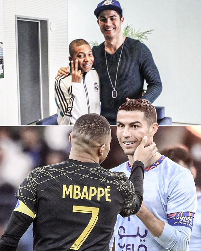 Ronaldo rất yêu Mbappe, muốn dạy cách đá tiền đạo thực thụ- Ảnh 1.