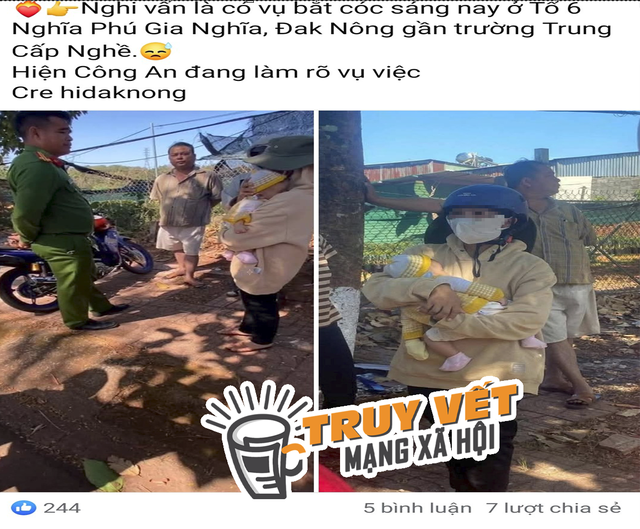 Thực hư trường hợp "nghi bắt cóc trẻ em" ở Đắk Nông- Ảnh 1.