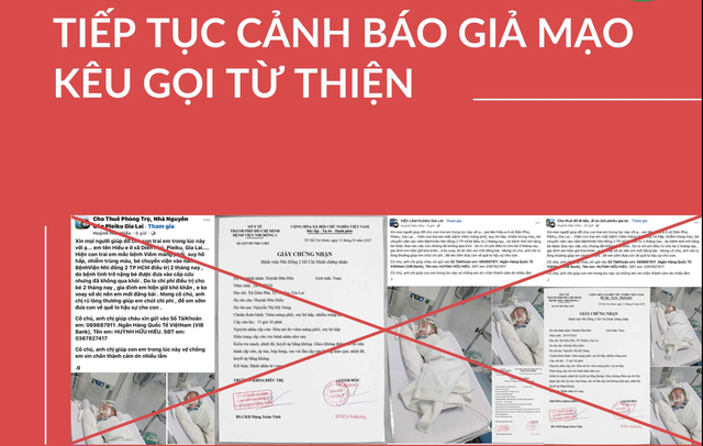 Một bệnh viện ở TP HCM tiếp tục phát đi cảnh báo về việc giả mạo kêu gọi từ thiện- Ảnh 1.