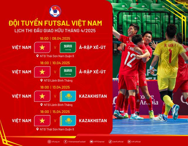 Tuyển futsal Việt Nam hội quân cho loạt trận giao hữu tháng 4- Ảnh 2.