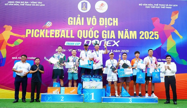 Pickleball D-Joy xuất sắc đoạt 5 huy chương vàng tại Giải vô địch pickleball Quốc gia 2025- Ảnh 3.