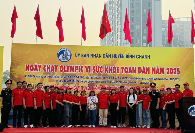 Rộn ràng "Ngày chạy Olympic vì sức khỏe toàn dân" tại Bình Chánh- Ảnh 3.