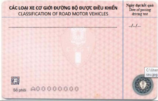 Giấy phép lái xe Bộ Công an cấp đổi sang màu hồng- Ảnh 2.