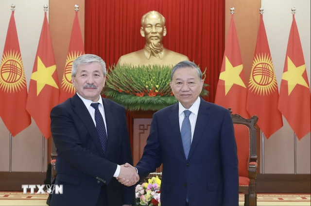 Tổng Bí thư: Việt Nam - Kyrgyzstan phát huy vai trò kết nối khu vực Trung Á và ASEAN- Ảnh 1.