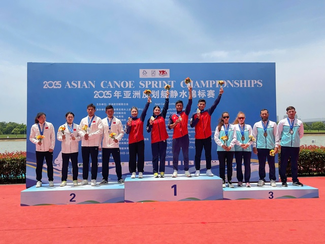 Canoeing Việt Nam xếp hạng ba toàn đoàn châu Á- Ảnh 1. Canoeing Việt Nam xếp hạng ba toàn đoàn châu Á- Ảnh 1.