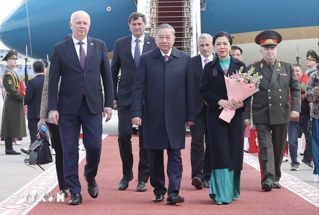 Tổng Bí thư Tô Lâm: Vun đắp tình hữu nghị Việt Nam-Belarus ngày càng bền chặt- Ảnh 4. Tổng Bí thư Tô Lâm: Vun đắp tình hữu nghị Việt Nam-Belarus ngày càng bền chặt- Ảnh 4.