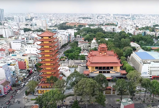 Cận cảnh tháp Đa Bảo - nơi lưu giữ vĩnh viễn xá lợi trái tim Bồ tát Thích Quảng Đức - Ảnh 2.