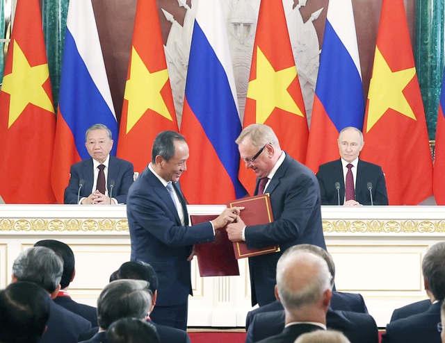 Tổng Bí thư Tô Lâm và Tổng thống Vladimir Putỷ lệ kèo góc nhà cái chứng kiến ký nhiều văn kiện hợp tác - Ảnh 4.