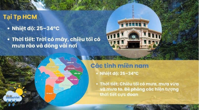 Thời tiết TP HCM hôm nay, 13-5: Có nắng nhẹ, mưa dông về chiều tối- Ảnh 2.