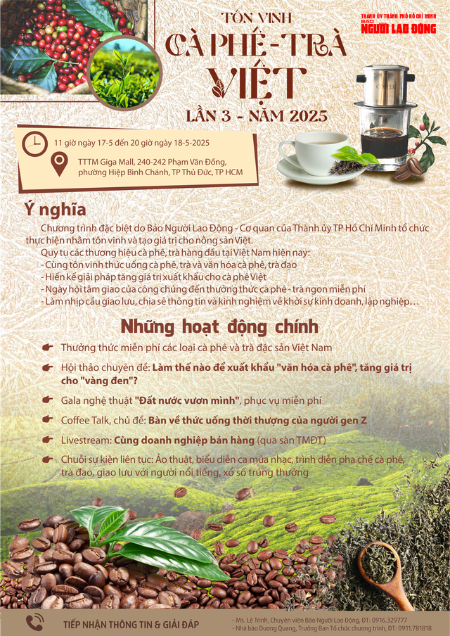 "Tôn vinh cà phê – trà Việt": Đòn bẩy cho ngành nông sản chủ lực - Ảnh 2.