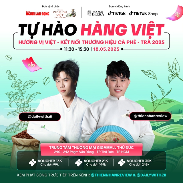 Livestream 4 giờ cà phê – trà Việt: Gần 50 sản phẩm cùng hàng loạt ưu đãi chỉ có 1 lần - Ảnh 1.