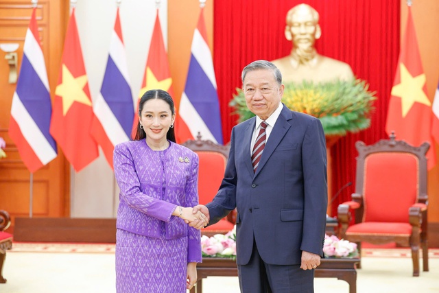 Tổng Bí thư Tô Lâm tiếp Thủ tướng Thái Lan Paetongtarn Shinawatra- Ảnh 1. Tổng Bí thư Tô Lâm tiếp Thủ tướng Thái Lan Paetongtarn Shinawatra- Ảnh 1.