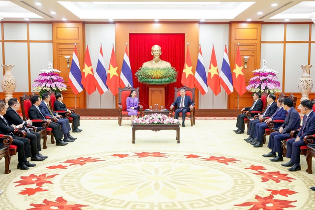 Tổng Bí thư Tô Lâm tiếp Thủ tướng Thái Lan Paetongtarn Shinawatra- Ảnh 4. Tổng Bí thư Tô Lâm tiếp Thủ tướng Thái Lan Paetongtarn Shinawatra- Ảnh 4.