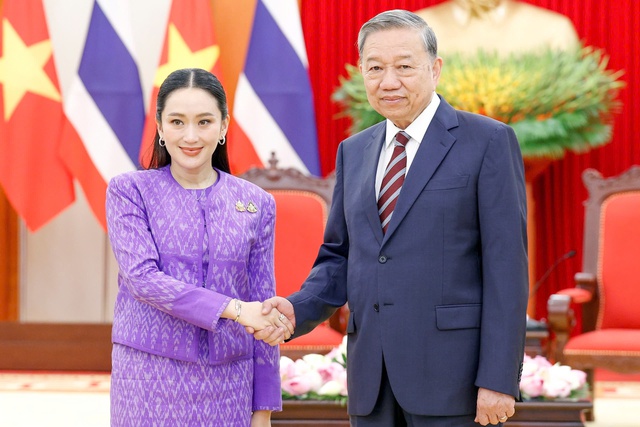 Tổng Bí thư Tô Lâm tiếp Thủ tướng Thái Lan Paetongtarn Shinawatra- Ảnh 3. Tổng Bí thư Tô Lâm tiếp Thủ tướng Thái Lan Paetongtarn Shinawatra- Ảnh 3.