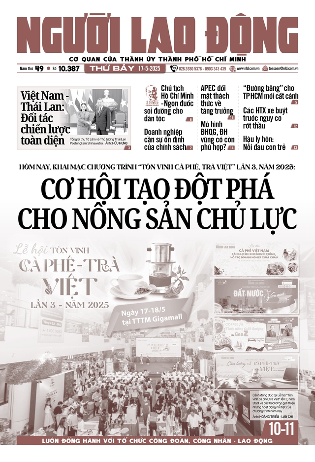 Báo in ngày 17-5: Doanh nghiệp cần sự ổn định của chính sách- Ảnh 1. Báo in ngày 17-5: Doanh nghiệp cần sự ổn định của chính sách- Ảnh 1.