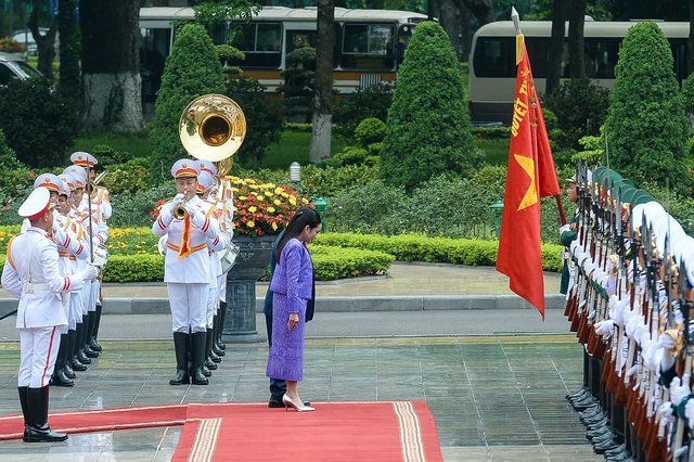 Thủ tướng Phạm Minh Chính chủ trì lễ đón Thủ tướng Thái Lan- Ảnh 7. Thủ tướng Phạm Minh Chính chủ trì lễ đón Thủ tướng Thái Lan- Ảnh 7.