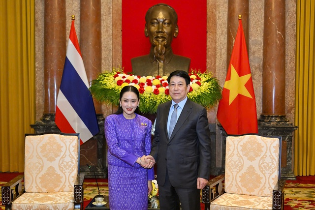 Chủ tịch nước Lương Cường tiếp Thủ tướng Thái Lan Paetongtarn Shinawatra- Ảnh 1. Chủ tịch nước Lương Cường tiếp Thủ tướng Thái Lan Paetongtarn Shinawatra- Ảnh 1.