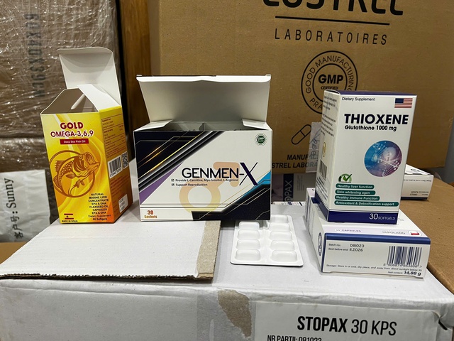 Cận cảnh các loại thuốc, thực phẩm chức năng giả vừa bị thu giữ- Ảnh 6. Cận cảnh các loại thuốc, thực phẩm chức năng giả vừa bị thu giữ- Ảnh 6.