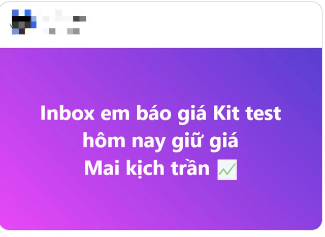 Kit test, thuốc trị COVID-19 tràn lan "chợ mạng" - Ảnh 1. Kit test, thuốc trị COVID-19 tràn lan "chợ mạng" - Ảnh 1.