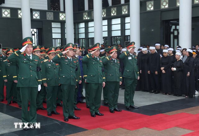 Lễ Quốc tang nguyên Chủ tịch nước Trần Đức Lương- Ảnh 14. Lễ Quốc tang nguyên Chủ tịch nước Trần Đức Lương- Ảnh 14.