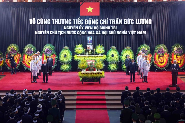 Funeral service held for former State President Tran Duc Luong- Ảnh 1. Funeral service held for former State President Tran Duc Luong- Ảnh 1.