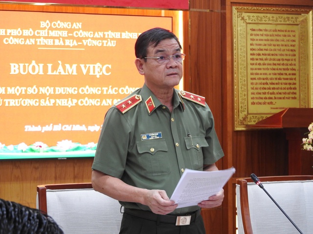 Công an TP HCM, Bình Dương, Bà Rịa - Vũng Tàu làm viêc về công tác sáp nhập - Ảnh 3.