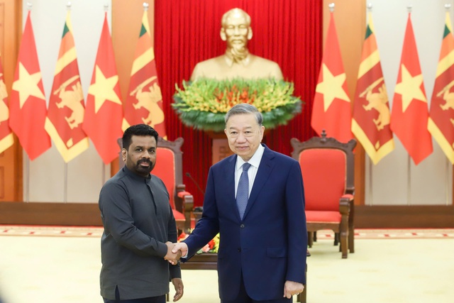 Tổng Bí thư Tô Lâm tiếp Tổng thống Sri Lanka- Ảnh 3. Tổng Bí thư Tô Lâm tiếp Tổng thống Sri Lanka- Ảnh 3.