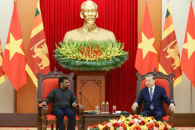 Tổng Bí thư Tô Lâm tiếp Tổng thống Sri Lanka- Ảnh 4. Tổng Bí thư Tô Lâm tiếp Tổng thống Sri Lanka- Ảnh 4.