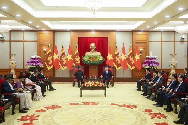 Tổng Bí thư Tô Lâm tiếp Tổng thống Sri Lanka- Ảnh 7. Tổng Bí thư Tô Lâm tiếp Tổng thống Sri Lanka- Ảnh 7.