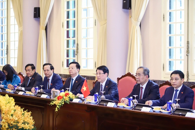 Chủ tịch nước Lương Cường chủ trì lễ đón chính thức Tổng thống Sri Lanka - Ảnh 12.