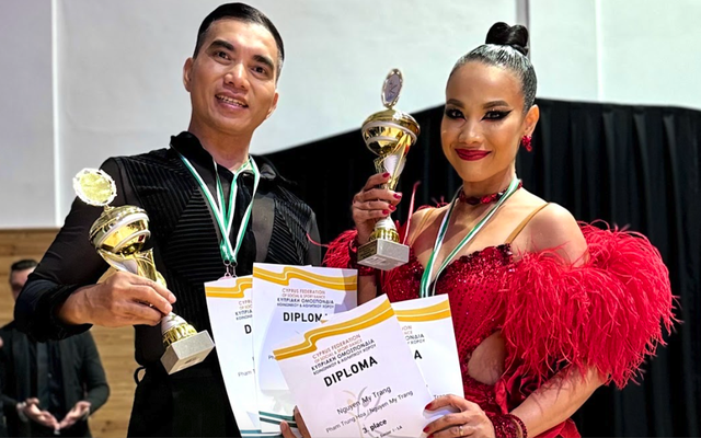 Cặp đôi dancesport Việt Nam lọt top 30 xuất sắc nhất thế giới lứa tuổi trung niên- Ảnh 3. Cặp đôi dancesport Việt Nam lọt top 30 xuất sắc nhất thế giới lứa tuổi trung niên- Ảnh 3.