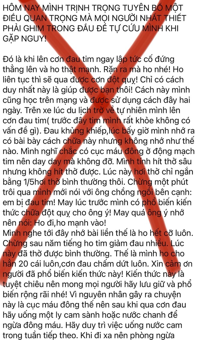 Rặn ho để thoát đột quỵ: Cảnh báo từ bác sĩ cấp cứu - Ảnh 3.