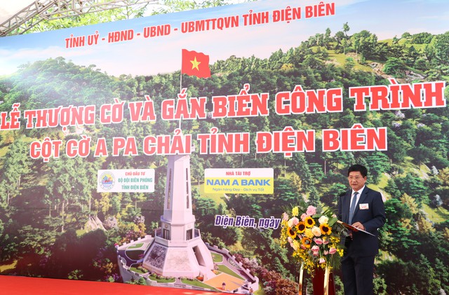Lễ Thượng cờ và gắn biển công trình Cột cờ A Pa Chải - Ảnh 4.