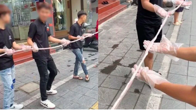 Vụ lòng se điếu dài 40m: Chủ quán chưa xuất trình được giấy tờ nguồn gốc thực phẩm - Ảnh 3.