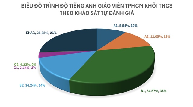 Công bố kết quả khảo sát năng lực tiếng Anh của cán bộ, giáo viên TP HCM- Ảnh 2. Công bố kết quả khảo sát năng lực tiếng kèo nhà cái tỷ lệ bóng đá của cán bộ, giáo viên TP HCM- Ảnh 2.