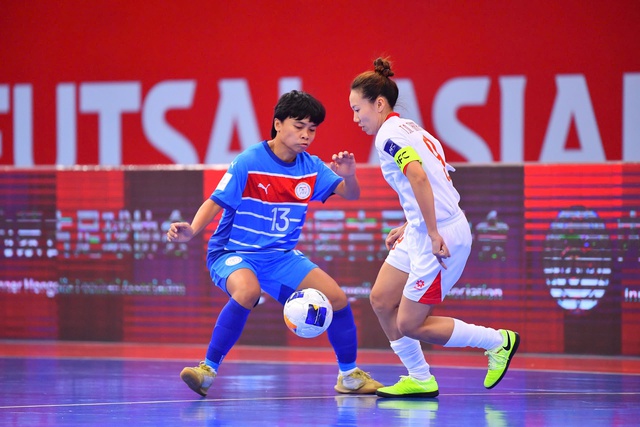 Futsal nữ Việt Nam thắng 3 sao Philippines, sớm giành vé tứ kết châu Á - Ảnh 2. Futsal nữ Việt Nam thắng 3 sao Philippines, sớm giành vé tứ kết châu Á - Ảnh 2.