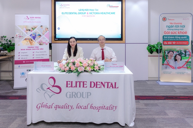 Elite Dental và Victoria Healthcare ký kết hợp tác chiến lược- Ảnh 1. Elite Dental và Victoria Healthcare ký kết hợp tác chiến lược- Ảnh 1.