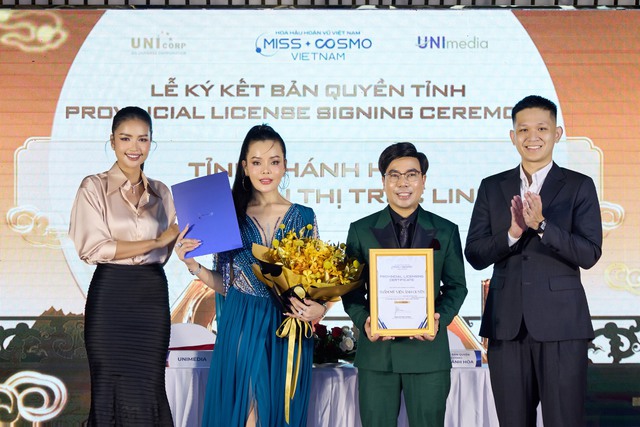Á Hậu Ánh Quyên trở thành Giám đốc bản quyền Miss Cosmo Khánh Hòa 2026- Ảnh 1. Á Hậu Ánh Quyên trở thành Giám đốc bản quyền Miss Cosmo Khánh Hòa 2026- Ảnh 1.