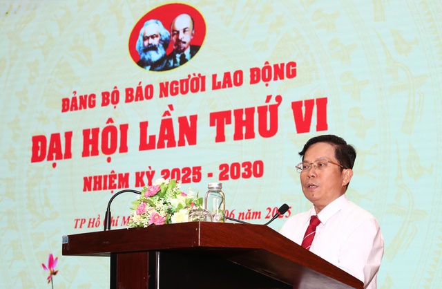 Báo Người Lao Động tổ chức thành công Đại hội Đảng bộ lần thứ VI, nhiệm kỳ 2025-2030- Ảnh 2. Báo Người Lao Động tổ chức thành công Đại hội Đảng bộ lần thứ VI, nhiệm kỳ 2025-2030- Ảnh 2.