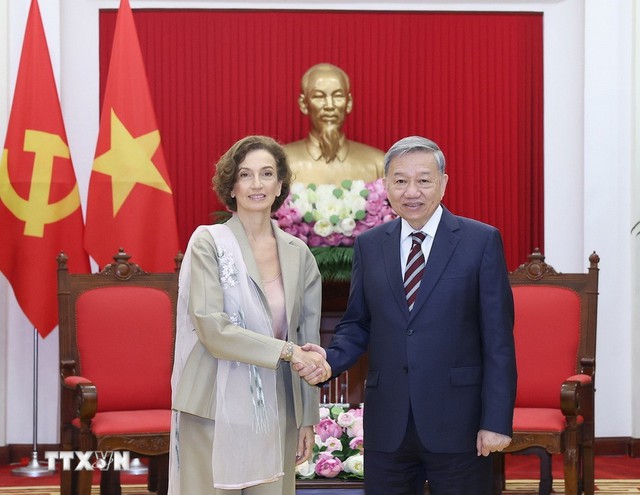 Tổng Bí thư đề nghị UNESCO ủng hộ hồ sơ của Việt Nam ghi danh Di sản Văn hóa thế giới- Ảnh 1. Tổng Bí thư đề nghị UNESCO ủng hộ hồ sơ của Việt Nam ghi danh Di sản Văn hóa thế giới- Ảnh 1.