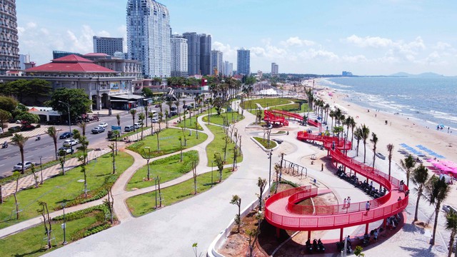 Chạy nước rút hoàn thiện "bộ mặt mới" Bãi Sau, TP Vũng Tàu trước ngày 15-8 - Ảnh 3.