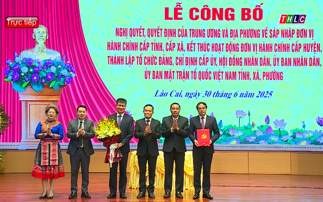 Công bố Bí thư, Chủ tịch tỉnh Lào Cai sau sáp nhập với Yên Bái - Ảnh 1.