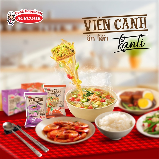 Acecook Việt Nam ra mắt bộ đôi: Viên Canh Kanli và Gia Vị Chiên Cơm Rang Rang- Ảnh 1.
