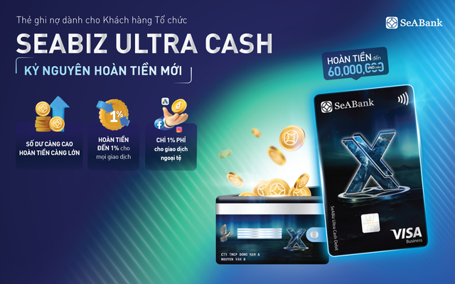 Thẻ SeABiz Ultra Cash của SeABank: “Lợi ích kép” cho doanh nghiệp- Ảnh 2. Thẻ SeABiz Ultra Cash của SeABank: “Lợi ích kép” cho doanh nghiệp- Ảnh 2.