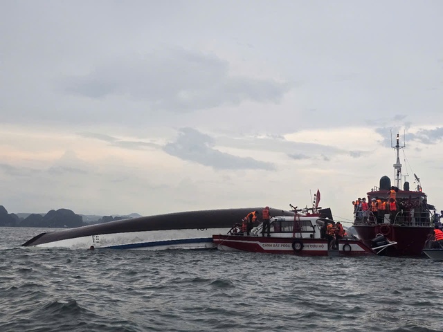 Vụ đắm tàu du lịch trên vịnh Hạ Long: Cứu được 11 người, tìm thấy 28 thi thể nạn nhân- Ảnh 3. Vụ đắm tàu du lịch trên vịnh Hạ Long: Cứu được 11 người, tìm thấy 28 thi thể nạn nhân - Ảnh 3.