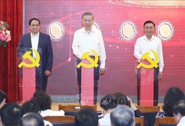 Tổng Bí thư Tô Lâm nhấn nút khai trương 3 nền tảng số- Ảnh 3.