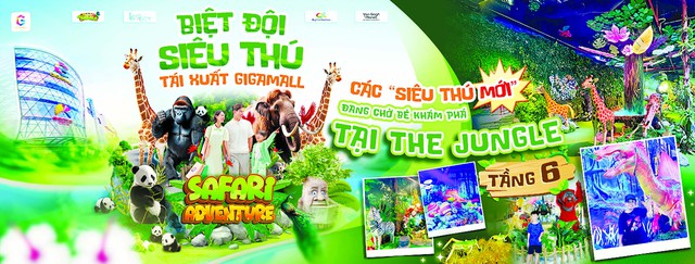 SỰ KIỆN GÂY SỐT SUỐT HÈ 2025: “Safari Adventure: Biệt đội siêu thú tái xuất” tại Gigamall- Ảnh 1. SỰ KIỆN GÂY SỐT SUỐT HÈ 2025: “Safari Adventure: Biệt đội siêu thú tái xuất” tại Gigamall- Ảnh 1.