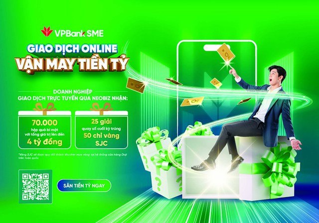 Doanh nghiệp giao dịch online cùng VPBank - “săn” vận may gần 4 tỉ đồng- Ảnh 1. Doanh nghiệp giao dịch online cùng VPBank - “săn” vận may gần 4 tỉ đồng- Ảnh 1.