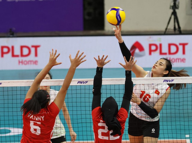 Bóng chuyền nữ Việt Nam quyết thắng Indonesia- Ảnh 1. Bóng chuyền nữ Việt Nam quyết thắng Indonesia- Ảnh 1.