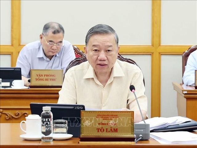 Tổng Bí thư Tô Lâm: Tăng cường kiểm tra, kịp thời 
tháo gỡ khó khăn khi vận hành bộ máy mới- Ảnh 2.